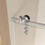 Porte de douche coulissante sans cadre, verre trempé transparent de 5/16 po (8 mm), cadre en acier inoxydable-124566427