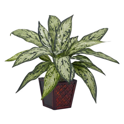 Ensemble de 2 plantes à feuillage artificiel en pot