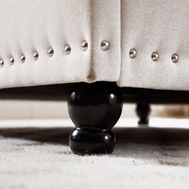 Banc en tissu avec rangement