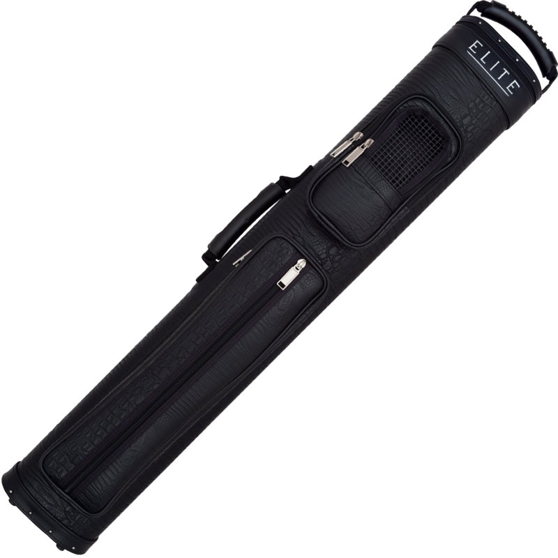 34" 2 Butts and 4 Shafts Leather Pool Cue Case, Black