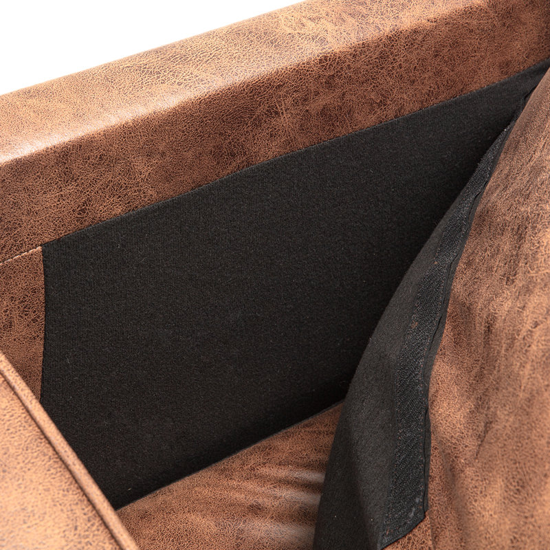 Mancel Upholstered 84.2'' Sofa, Brown