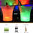 LED Ice Bucket, 5L Large Capacity Multi Colour Changing LED Clear Plastic Ice Bucket
