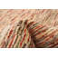 Tapis crème / brun en laine noué à la main à motif abstrait 4 pi x 6 pi Abstract