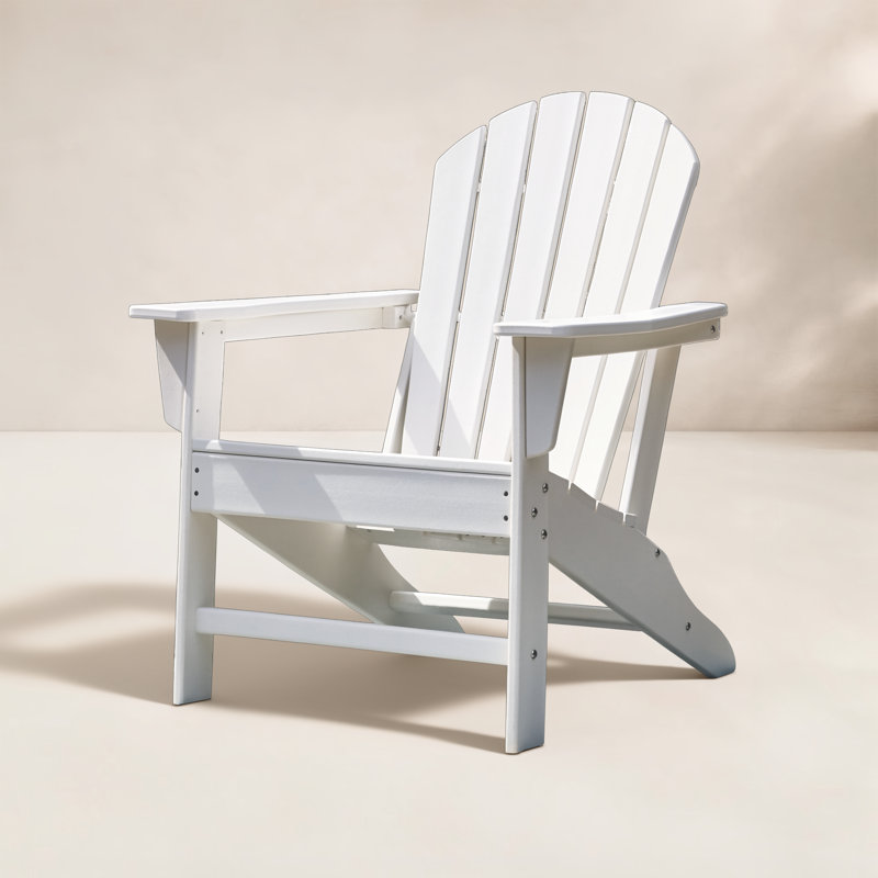 Chaise Adirondack pliante Emory, Blanc