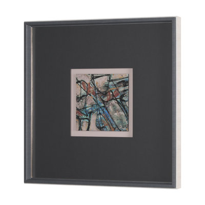 Passtime By Studio A Hand Embelished Textured Framed Art Print Matted Under Glass
