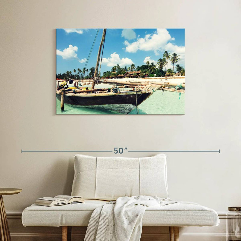 Bateau Mehar Zanzibar Island, H 26 po x l 39 po
