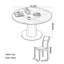 Ensemble de table de salle à manger moderne et minimaliste-367985927-367985928