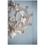 Lustre en bois 6 lumières, luminaire suspendu avec chaîne réglable pour le vestibule de la salle à manger de la cuisine, ampoule non incluse