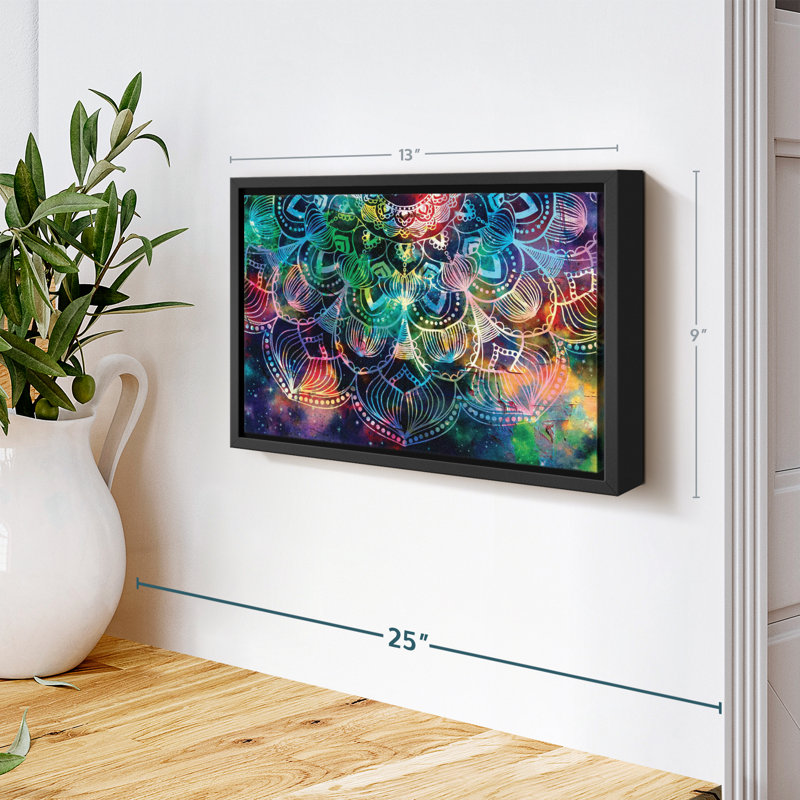 "Art mural mandala céleste", H 9 po x l 13 po
