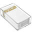 Acrylic Guest Towel Napkin Holder, Clear Rectangle Tabletop Disposable Paper Hand Towels Tray,Clear