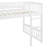 Twin Size Loft Bed With Slide And Ladder, White