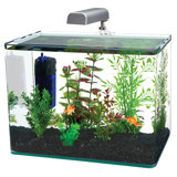 Radius Rectangle Nano Aquarium Kit – Includes LED Light, Internal Filter, and Mat