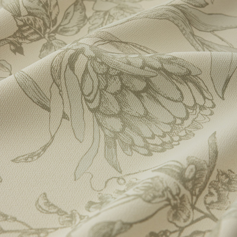 Paire de rideaux obscurcissant Ella, L 50 po x L 90 po, Taupe / crème
