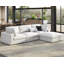 Canapé modulaire rembourré en duvet l 114 po Wynnie-709389940