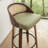 Huneycutt Mid-Century Modern Rattan Bar Stools With Upholstered Seat（Set Of 4)-2033474111-2033474108