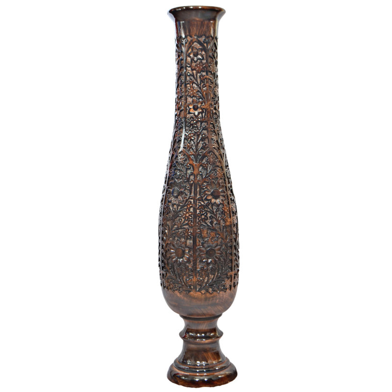 Wood Floor Vase
