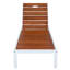 Chaise longue d'extérieur en bois d'acacia Jolie avec dossier réglable à 6 positions et structure en acier-129155624