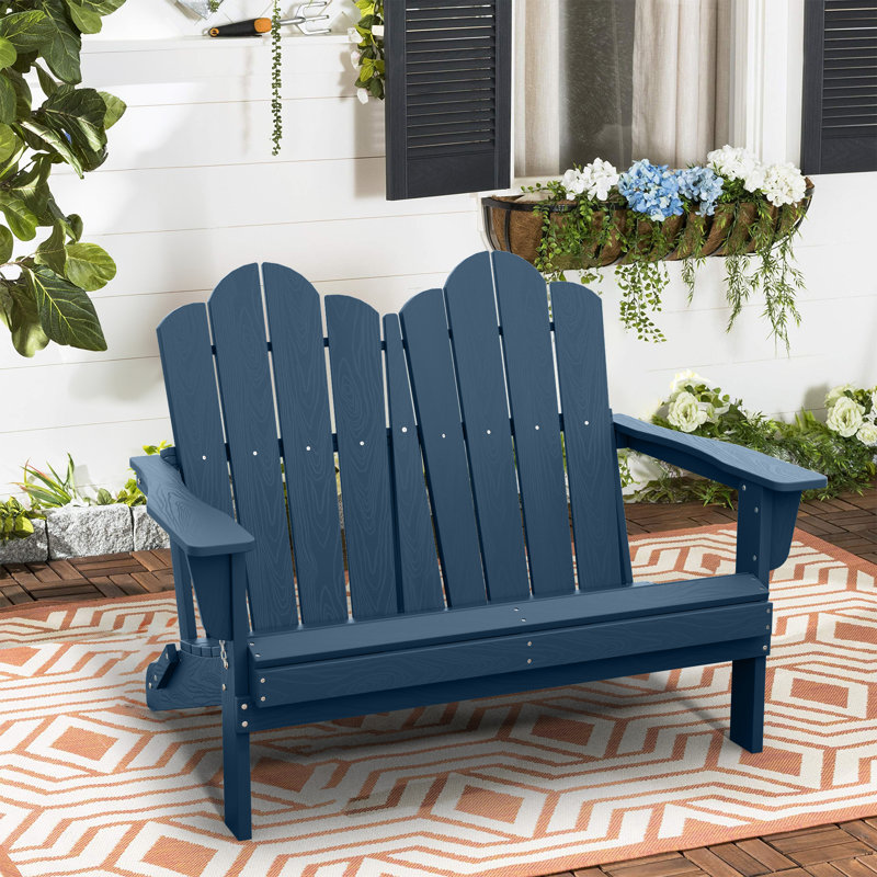 Wolak Outdoor Adirondack Chair, Blue