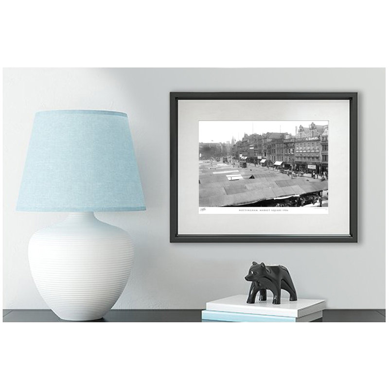 Nottingham, Market Square 1906 - Single Picture Frame Print, 45cm H x 60cm W x 2.3cm D