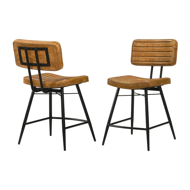 Tabouret de comptoir 24,5 po Hoyd, Brun