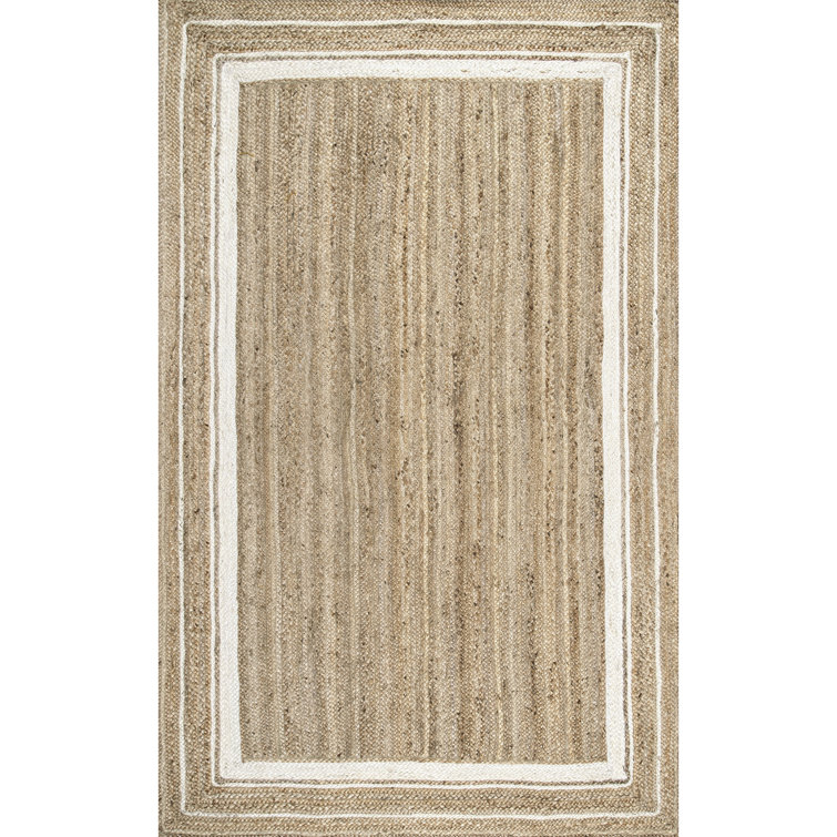 Ankita Bordered Jute Area Rug