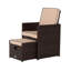 Wren 6 - Person Patio Dining Set Square Table with Cushions Included-30116677