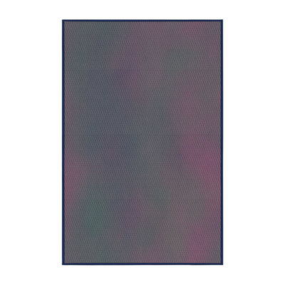 Tapis rose/vert à motifs