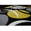 Tapis jaune / noir à motif abstrait Mccampbell-28997883
