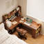 Bureau en fer massif en forme de L brun noyer + noir-1567927440-1567927452