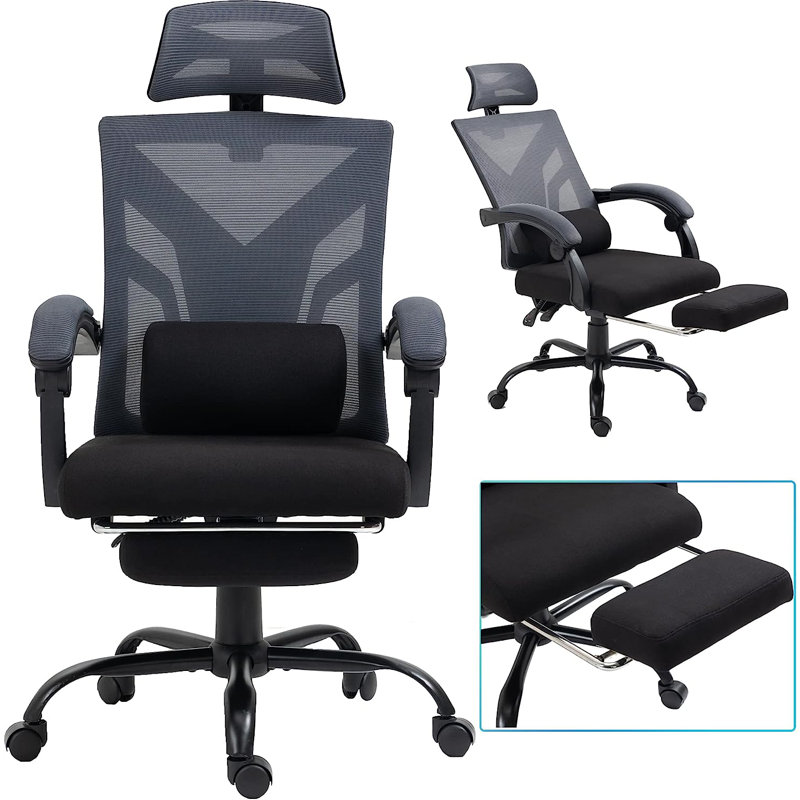 Lanyia Polyester Blend Task Chair with Headrest
