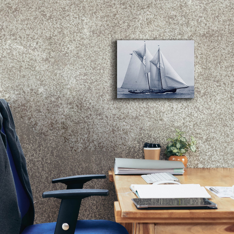"Indigo Yacht 4" par Stellar Design Studio, H 12 po x l 16 po x P 0,75 po