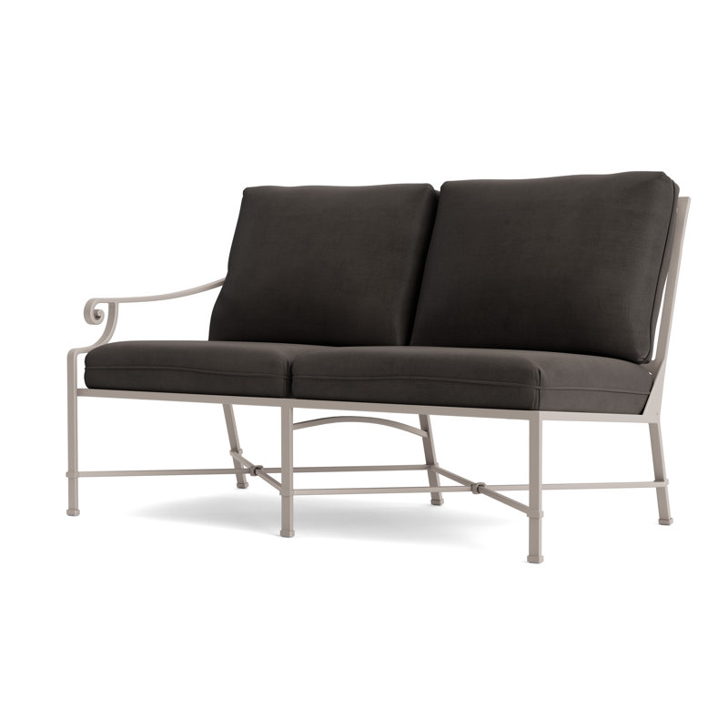 Venetian Outdoor 2 - Seat Loveseat, Dove, Fusion Charcoal
