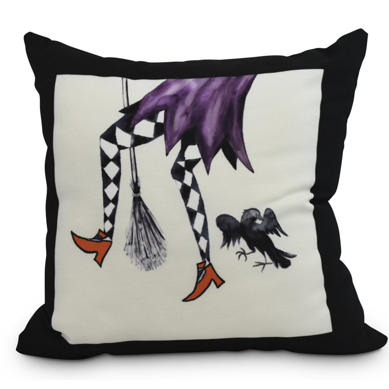 Coussin d'extérieur Witches Brew Square, Crème, 16 po x 1 po