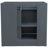 Walt 37'' Single Bathroom Vanity with Quartz Top