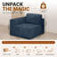 1 Seater Corduroy Sectional-263661521