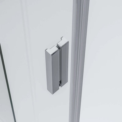 Elena Niche 8mm Glass Sliding Shower Door Enclosure In Chrome