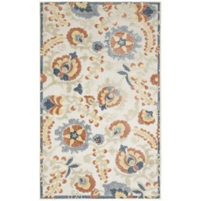 Gregori Grey Multicolor Farmhouse Rug