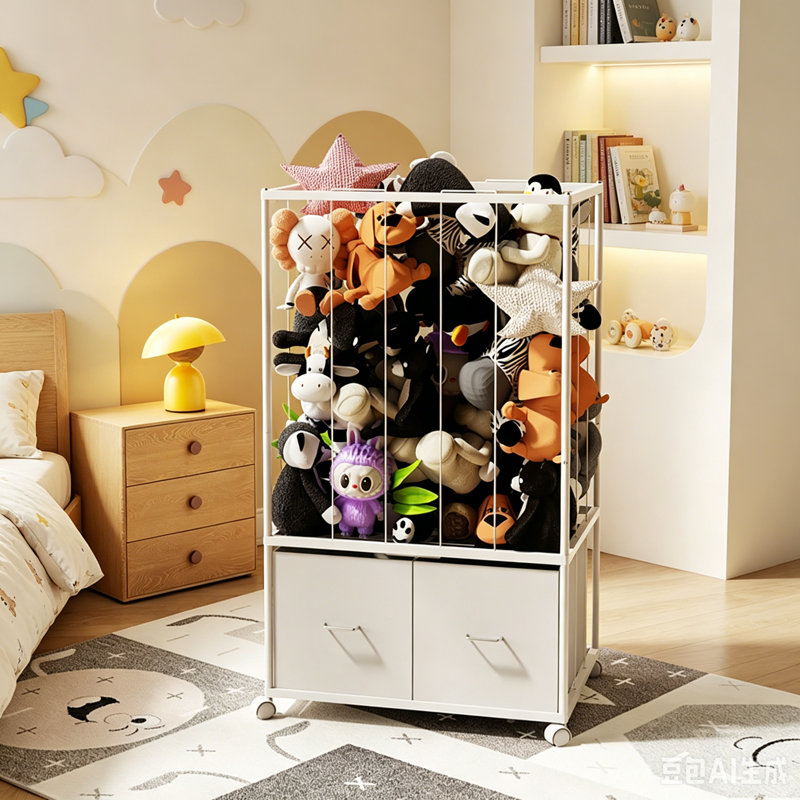 Toy Storage Rack, Living Room Storage Unit, Large-capacity Toy Storage Rack.