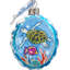 9'' Handmade Glass Holiday Shaped Ornament