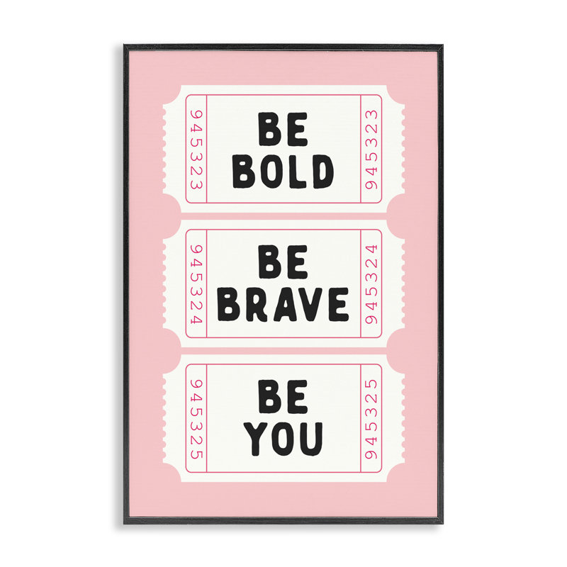 Be You Uplifting billets, giclée encadrée, design par lettré et doublé, H 18 po x l 12 po, Giclée encadrée noir minuit