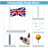 Belah Double Sided 600cm H x 5.1cm W Polyester Flag Set