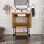 Meuble-lavabo autoportant à simple cuve 24 po avec plateau en marbre Sylee-1482364979-1482364976