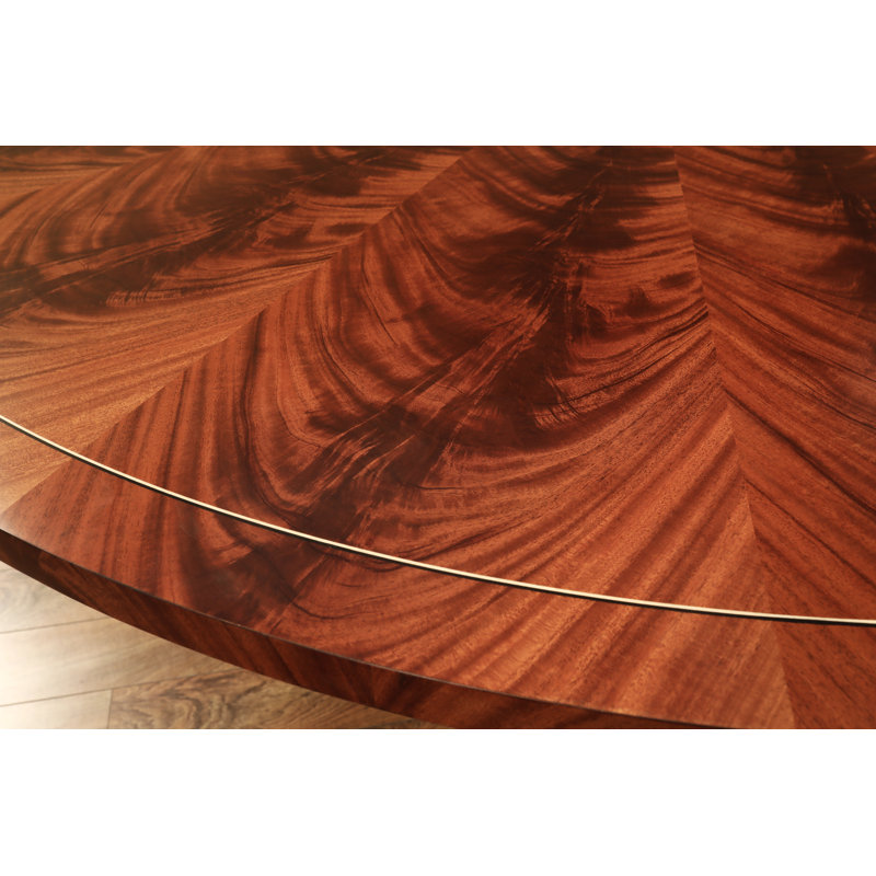 Mahogany Dining Table With Outswept Duncan Phyfe Pedestal
