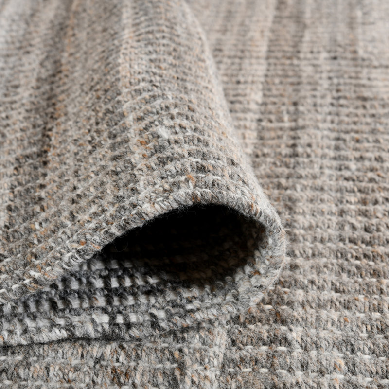 Atlantic Striped  Brown Hand-Woven (Outdoor) Area Rug, Rectangle 5' x 8'