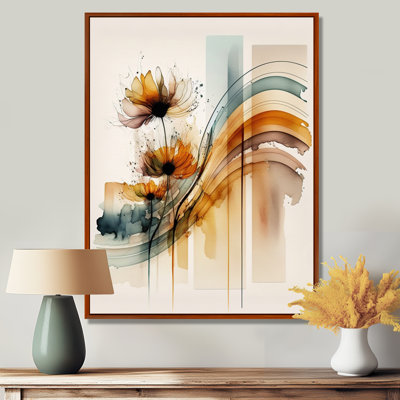 Impression sur toile de marguerites orange hyperréaliste II