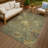 Machine Washable Indoor/Outdoor Chantille ACN2616 Floral Rug-1767427020-1767427019