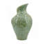 D9.8x16.5" Sage Green Sculptural Ceramic Vase