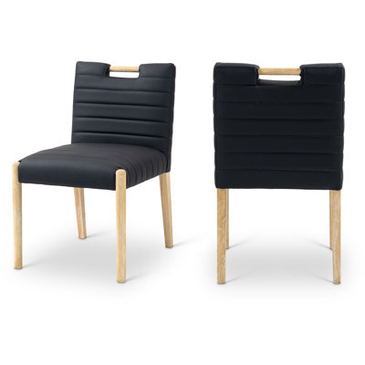 Chaise d'appoint en cuir Aimee
