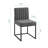 Carriage Tufted Sled Base Upholstered Fabric Dining Chair-484070129-426741411-426741423