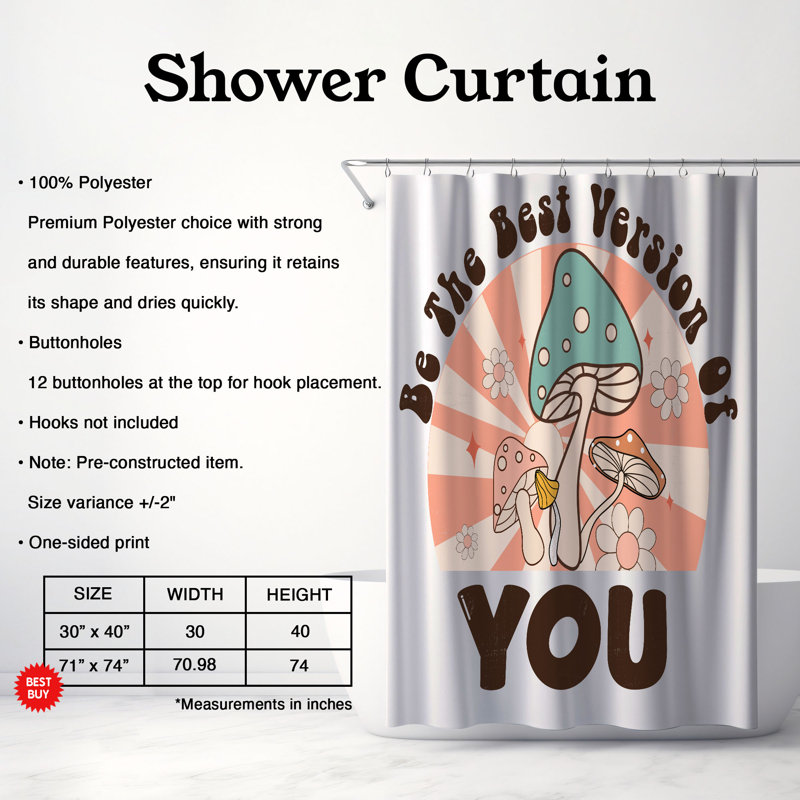 Pitkin Shower Curtain, 74"H x 71"W